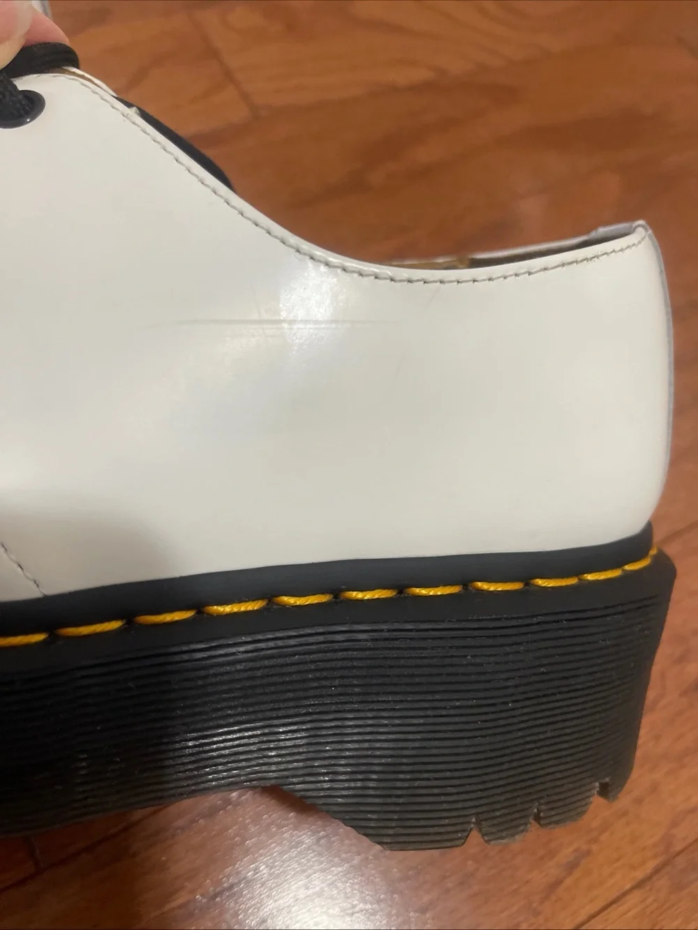 Dr Martens 1461 quad platform shoes women’s 10 Men’s 9 white